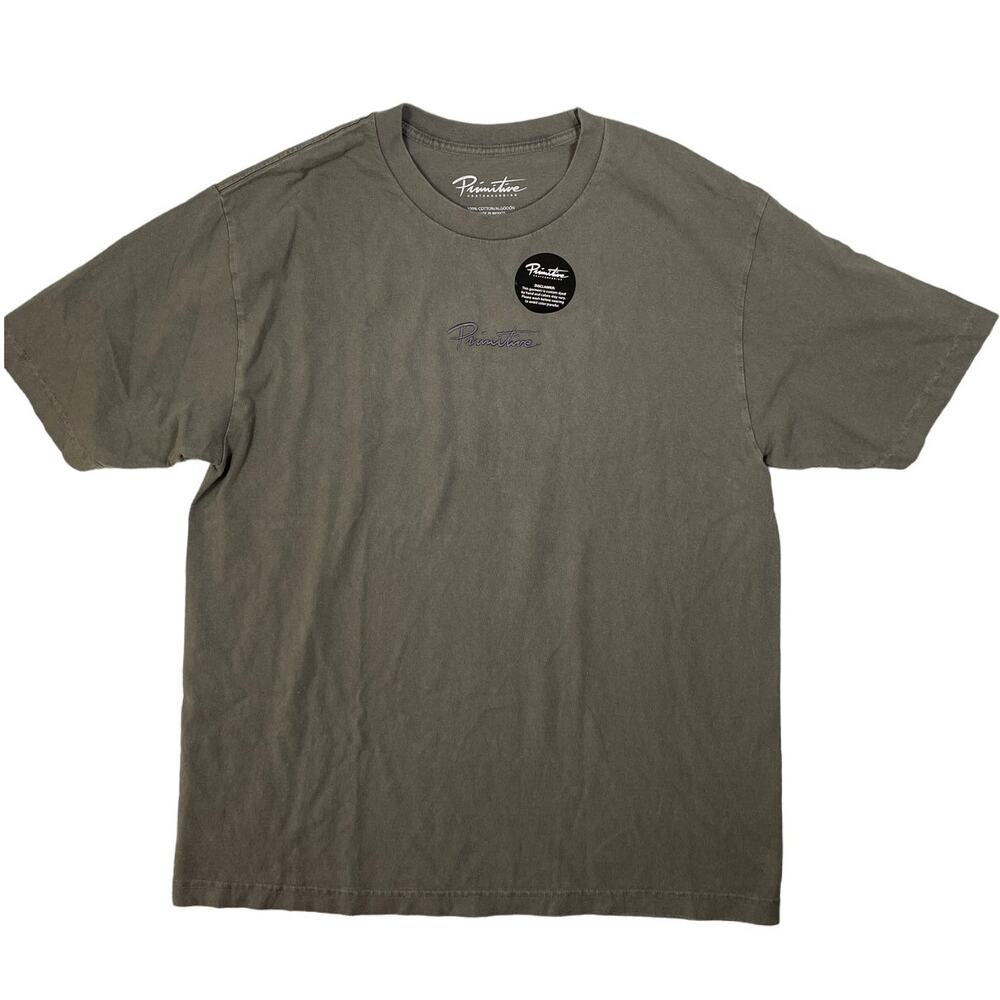 Primitive Skateboarding Mens Size L Short Sleeve Gray T-Shirt NWOT